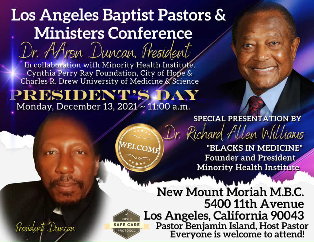 Los Angeles Baptist Pastors & Ministers Conference - December 13